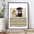 Posters, Prints, & Visual Artwork Pet Lovers - GC Pet Luxury Trunk - Personalized Pet Poster Canvas Print