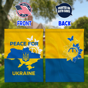 Yard Signs & Flags Pray For Ukraine Garden Flag, SPECIAL 2 SIDE PRINTINGS, Peace Dove Ukrainian House Flag, Stop War Peace For Ukraine Yard Art