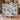 Personalized The Unhurried Chapter blue toile woven blanket held up by a couple indoors