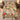 Overhead view of Christmas Tea Garden quilt bedding set with teacups, a teapot, winter botanicals and 2 pillowcases