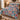 Ornamented Winter Stags quilt bedding set with 2 matching pillowcases on a bed in a festive bedroom