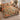 Tupelo Coral Canopy comforter set on a bed in a bright bedroom, sage and coral forest scene