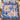 Swallow Iris Ribbon Ballet comforter bedding set with sample family name The Lancaster Family and 2 matching pillowcases, flying swallows and blue irises