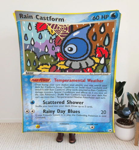Rain Castform Ex Series Blanket 30X40