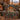 Red-Tailed Hawk Sun Medallion woven blanket draped over a sofa by a fireplace