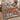 Scandinavian Christmas Gnome Farm comforter set with 2 matching pillowcases on a bed in a bright bedroom