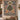 Scandinavian Christmas Straw Goat woven blanket displayed as a wall tapestry above a bench