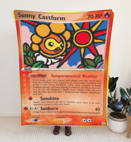 Sunny Castform Ex Series Blanket 30X40