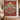 Swedish Dala Horse Christmas woven blanket personalized with custom family name, room view 3