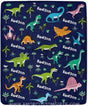 Blankets Custom Name Blankets for Baby Boys Girls - Baby Blankets with Dinosaur for Kids - Funny Throw Blanket with Cute Animal