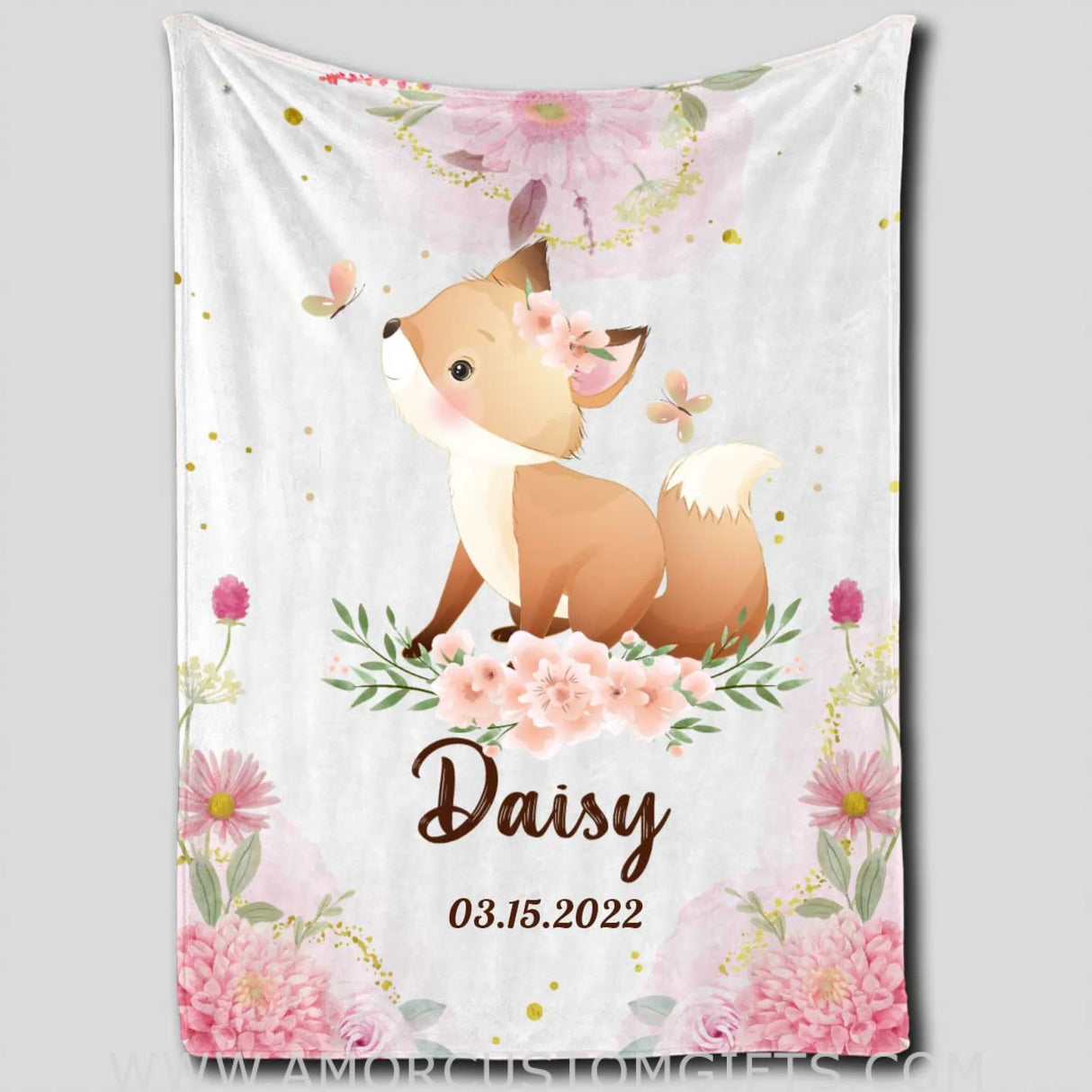 Blankets Customized Baby Blankets, Giraffe Blanket, Horse Blanket, Pig and Bunny Baby Throw Blanket for Boy and Girl Newborn Fleece Blanket
