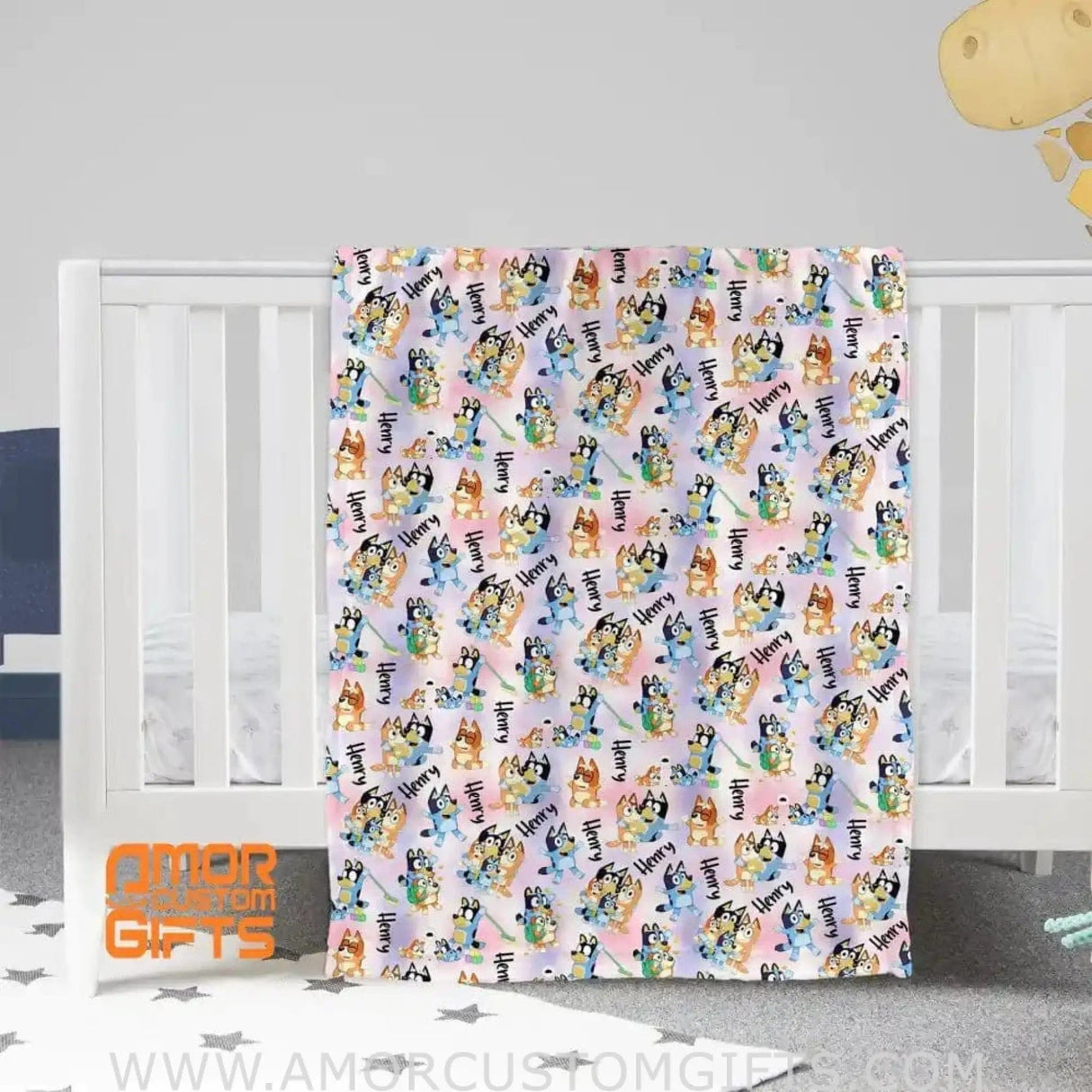Blankets USA MADE Personalized Baby Blanket, Elephant Blanket, Elephant Crib Bedding, Elephant Nursery Theme, Newborn Blanket