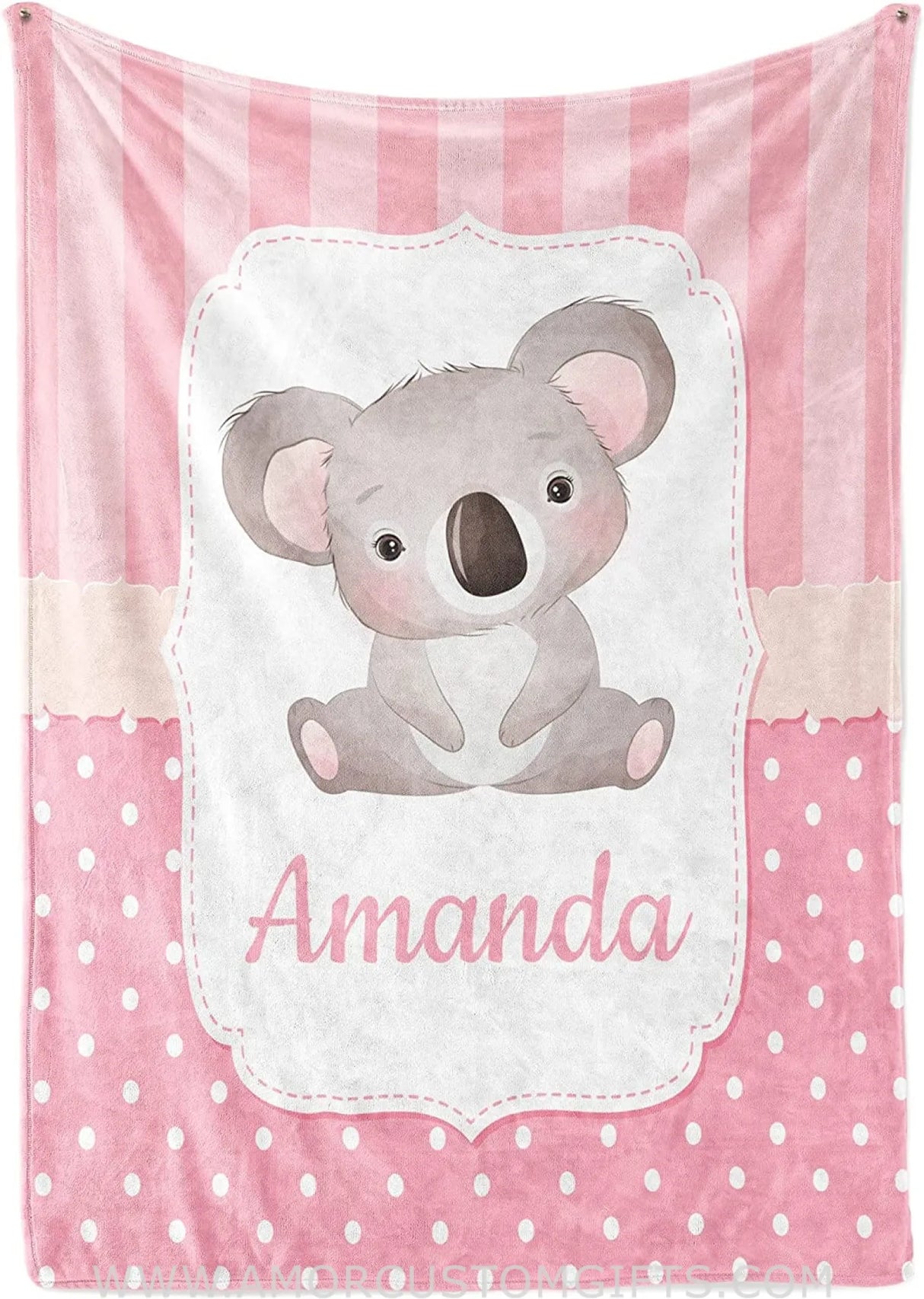Blankets Personalized Baby Blanket Gift for Girls and Boys with Editable Child Name