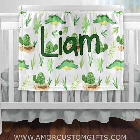 Blankets Personalized Baby Blankets - Animal baby blanket - Custom Baby Blankets for Boys
