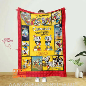 Blankets Personalized Cuphead Blanket