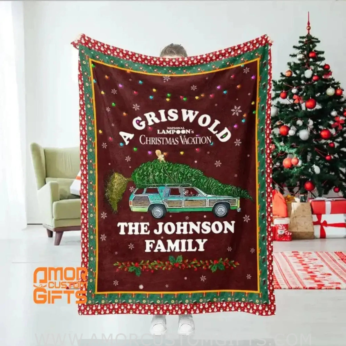 Blankets Personalized Griswold Christmas Boy Girl Blanket