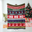 Blankets USA MADE Personalized HoHoHo Crochet Pattern Christmas Boy Girl Blanket