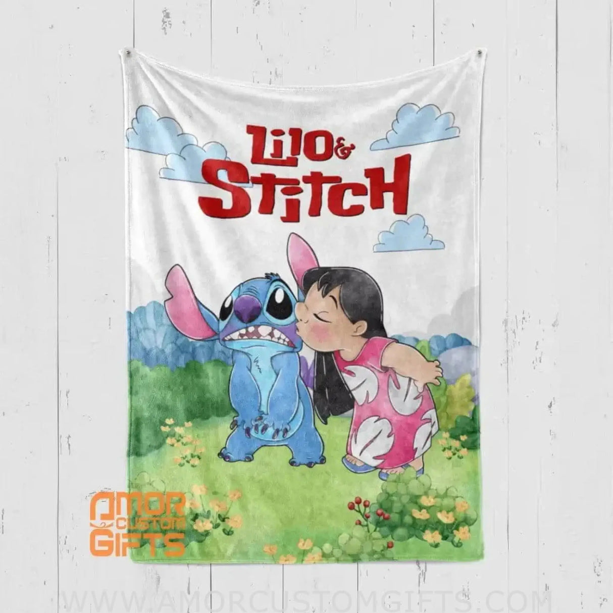 Blankets Personalized Lilo Stitch Girl Blanket