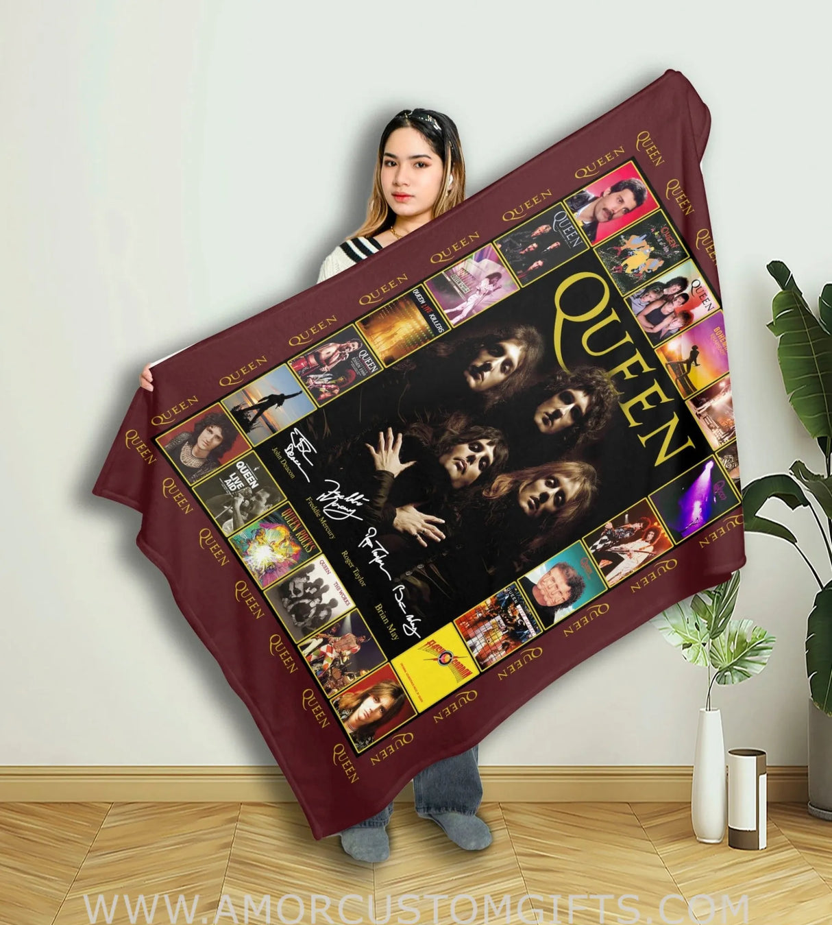 Blankets Personalized Name Queen Poster Boy Girl Blanket