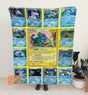 Blankets USA MADE Personalized PK Blankets, Custom Name Multi Feraligatr Blanket, Anime Manga Gamer Throw
