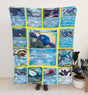 Blankets USA MADE Personalized PK Blankets, Custom Name Multi Kyogre Blanket, Anime Manga Gamer Throw