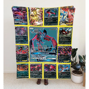Blankets USA MADE Personalized PK Blankets, Custom Name Multi Yveltal Blanket, Anime Manga Gamer Throw