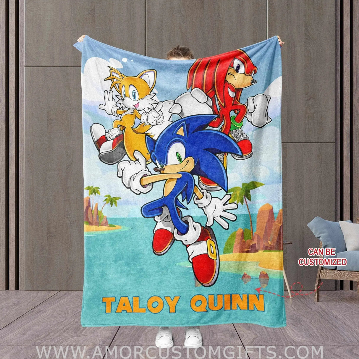 Blankets Personalized Sonic The Hedgehog Blanket