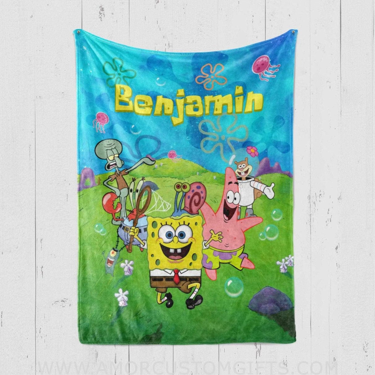 Blankets Personalized SpongeBob Squarepants Blanket