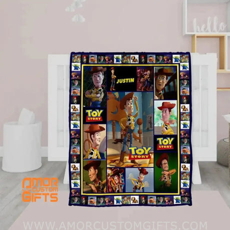 Blankets USA MADE Personalized Toy Story Character 3 Blanket