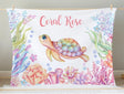 Blankets Sea Creatures Baby Blanket, Turtle Baby Girl Blanket, Newborn Baby Shower Gift, Custom Name Blanket for Girls