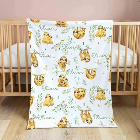 Blankets Woodland Baby Blanket, Personalized baby Blanket, Woodland Animal Baby Blanket