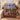 Victorian Christmas Homecoming comforter set with 2 matching pillowcases on a bed in a festive bedroom