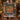 Couple holding a personalized Victorian Christmas Toy Shop woven blanket with custom family name woven in
