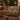 Wild Turkey Oak Clearing woven blanket with custom family name, home view