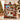 Holding a personalized winter garden Christmas photo blanket with custom family name