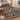 Woodland Lantern Path Christmas quilt bedding set with 2 matching pillowcases in a cozy holiday bedroom