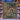 Woodland Lantern Path Christmas woven blanket with custom family name, home view